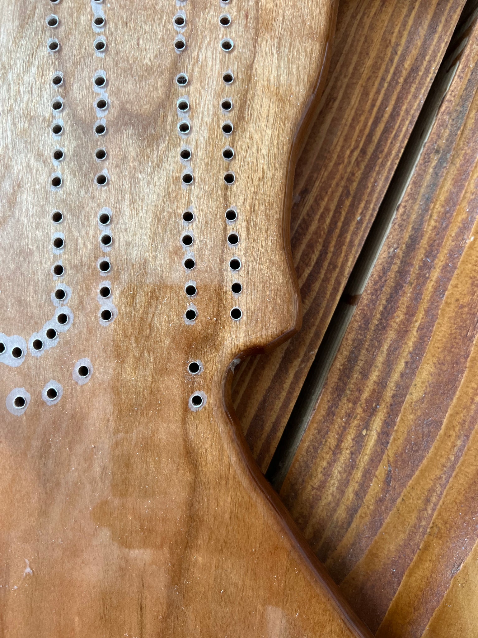 Happy Mistake : Salmon Cribbage Board