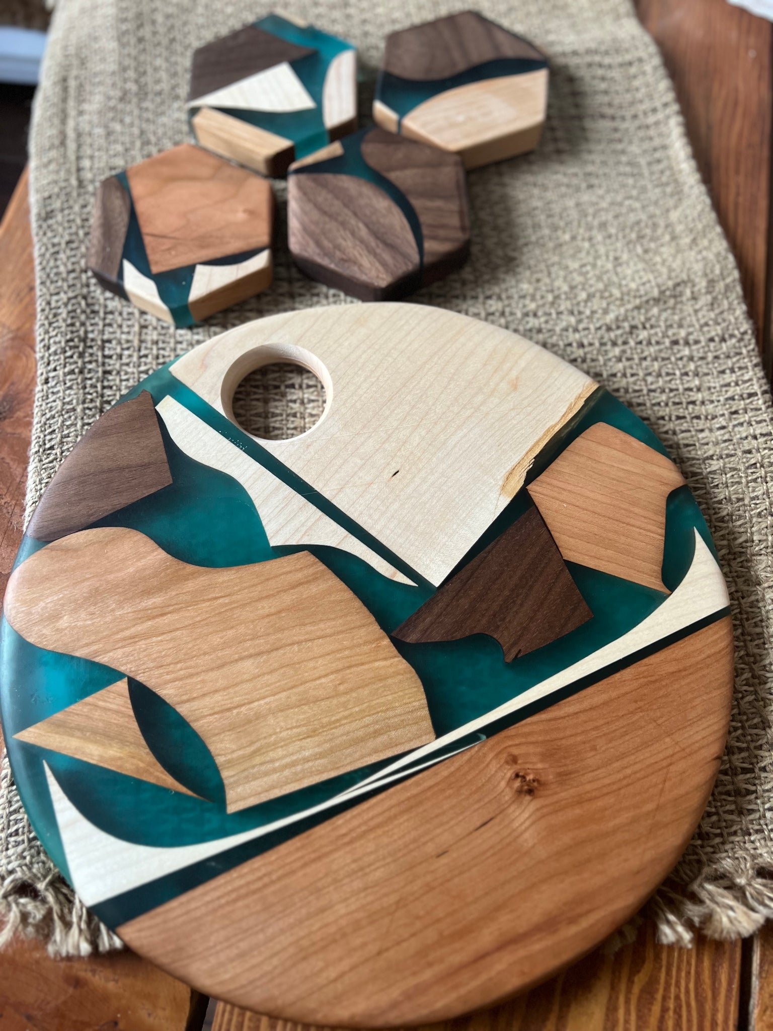 Upcycled Wood Serving Set