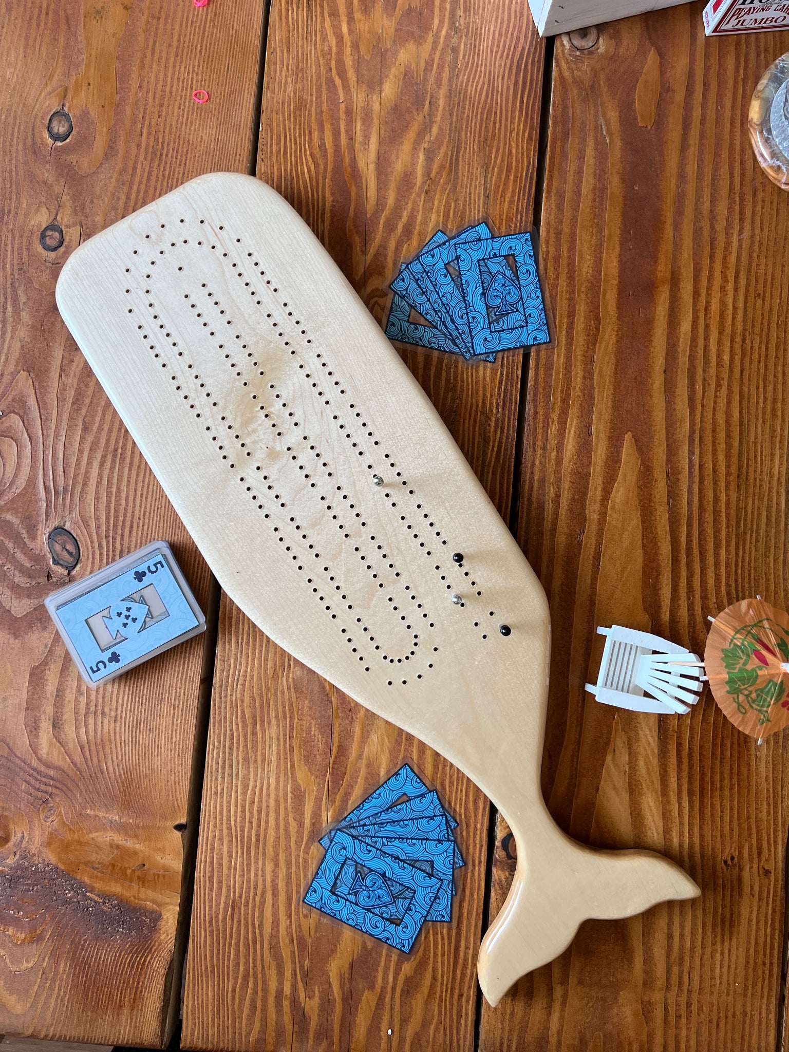 Big Beluga Cribbage Board