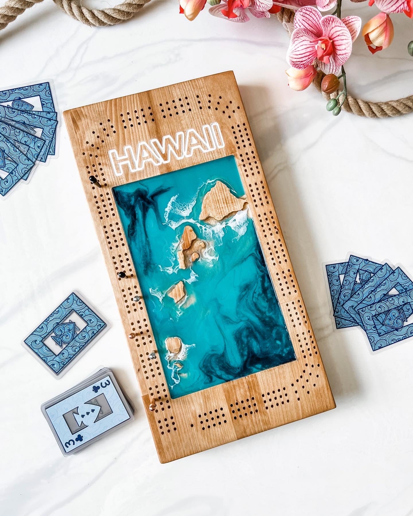 Mahalo Cribbage Board