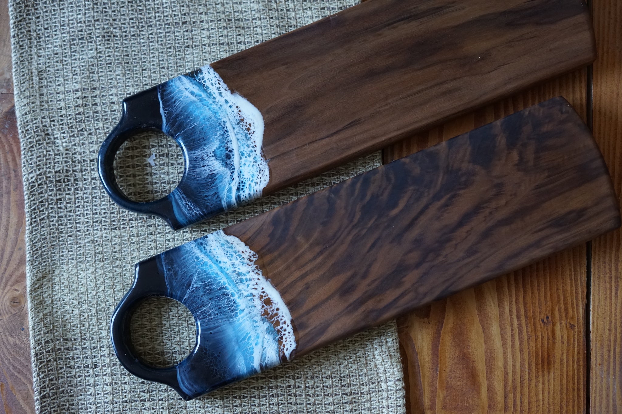 Walnut Porthole Serving Board