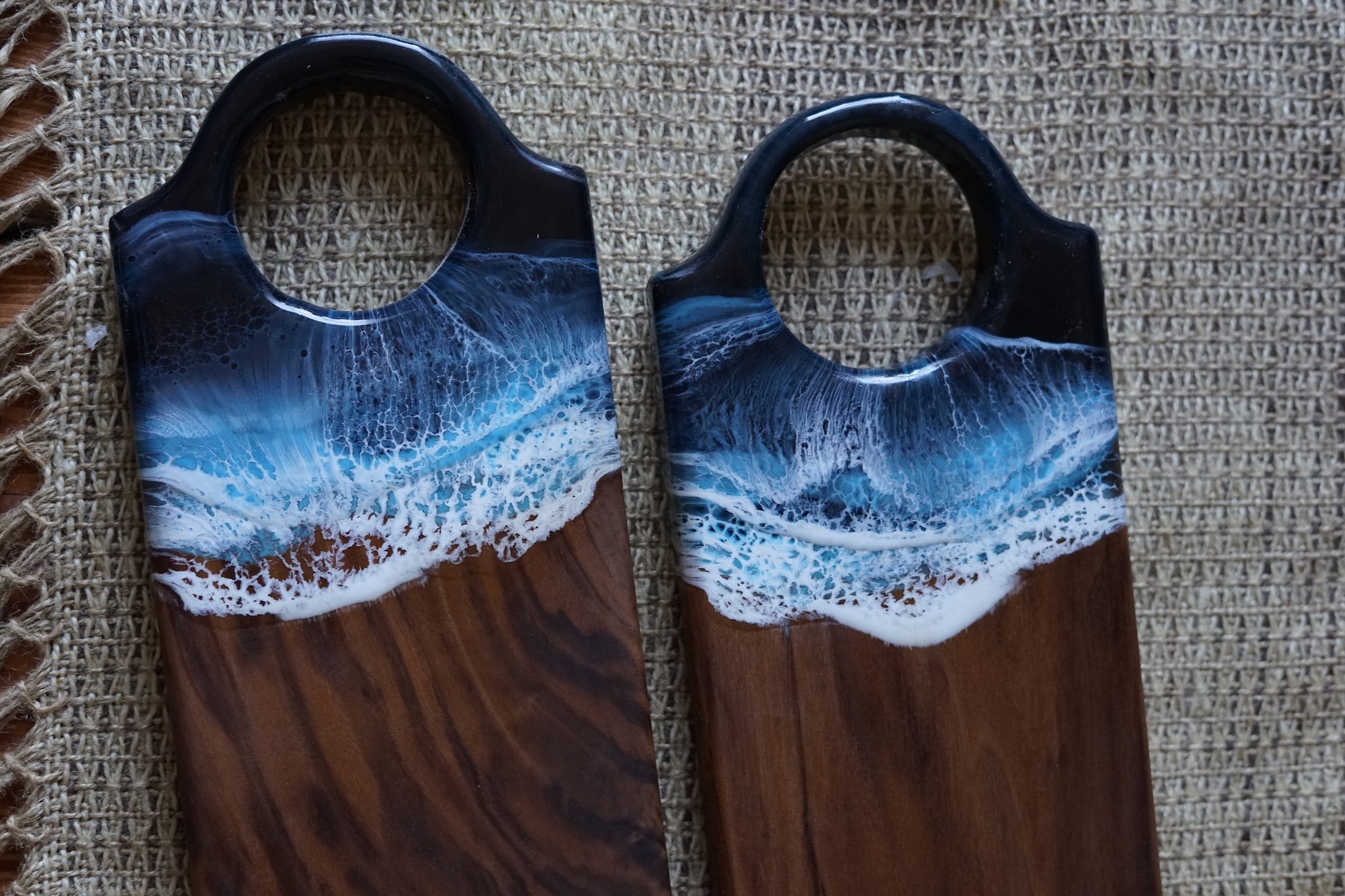 Walnut Porthole Serving Board