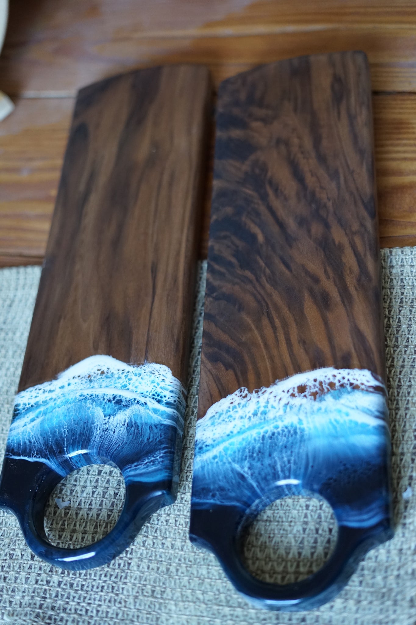 Walnut Porthole Serving Board