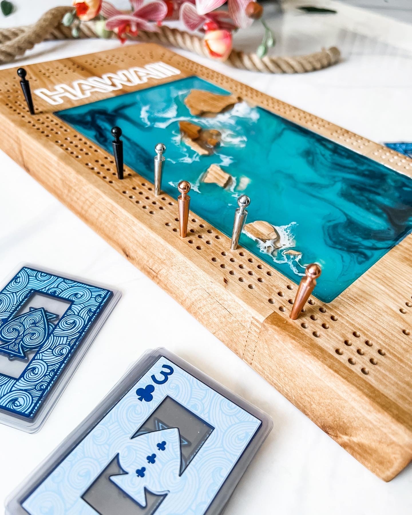 Mahalo Cribbage Board