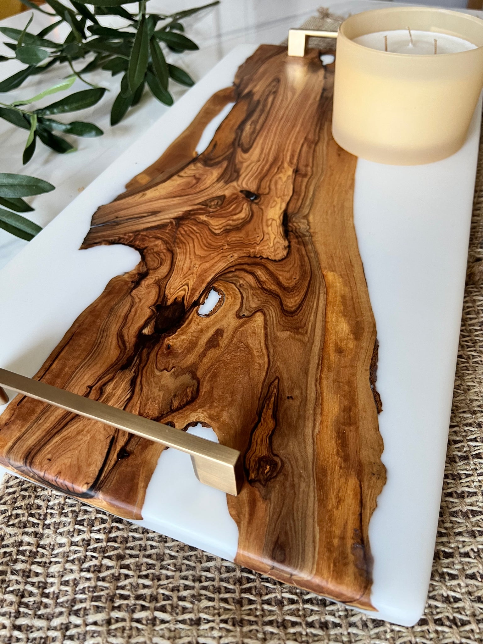 Wild Olivewood Serving Tray