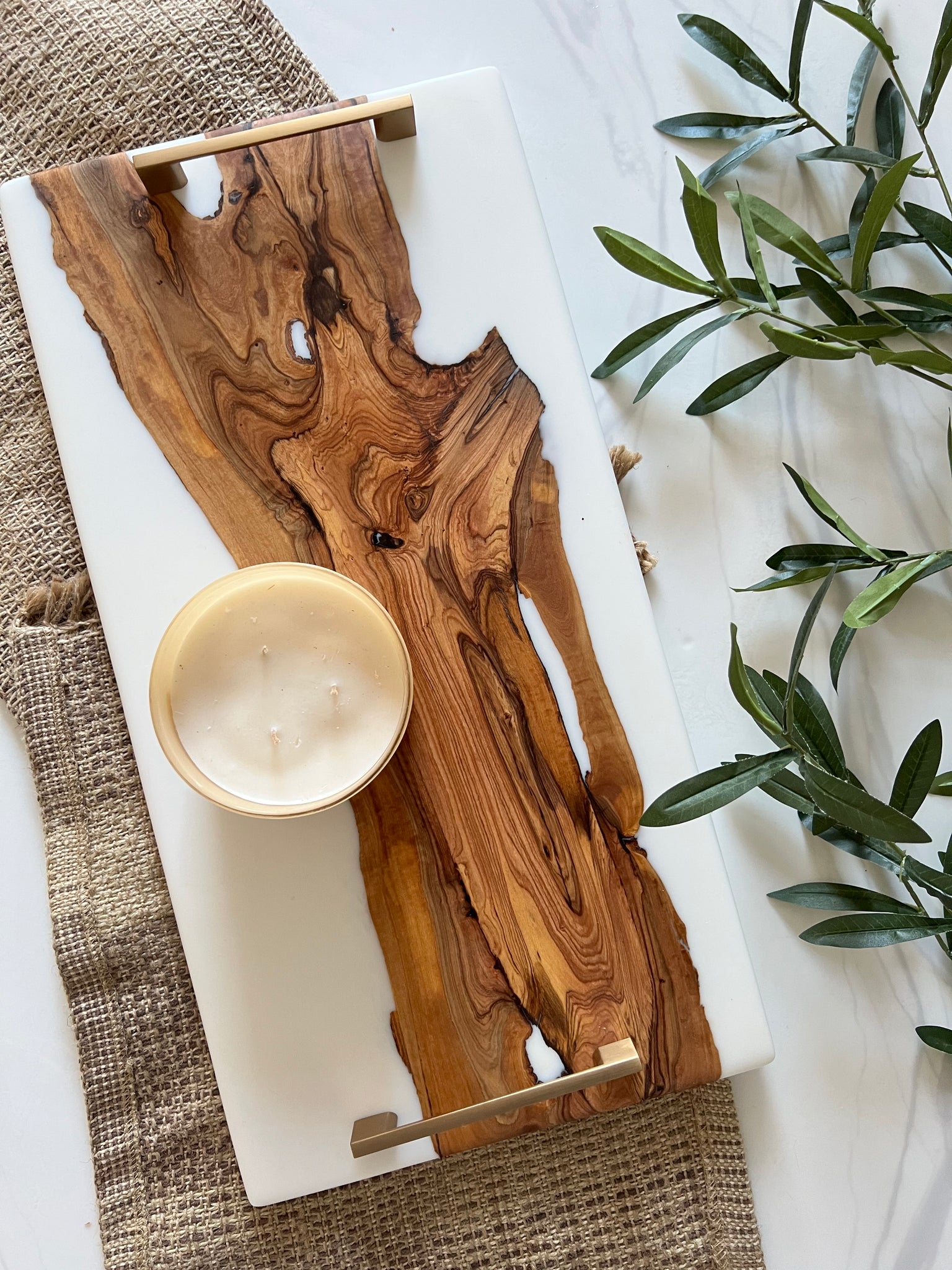 Wild Olivewood Serving Tray