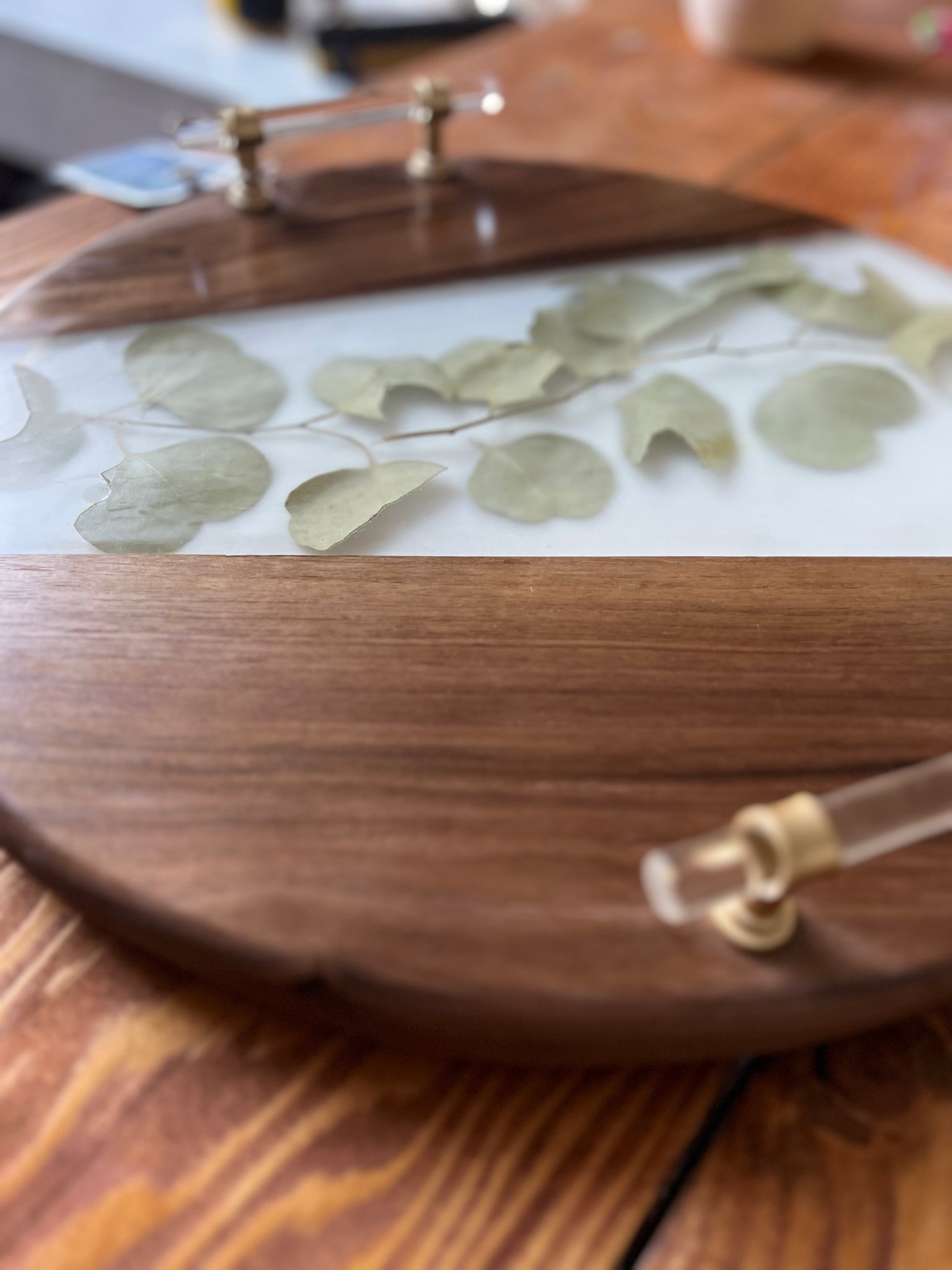 Walnut and Eucalyptus Serving Tray