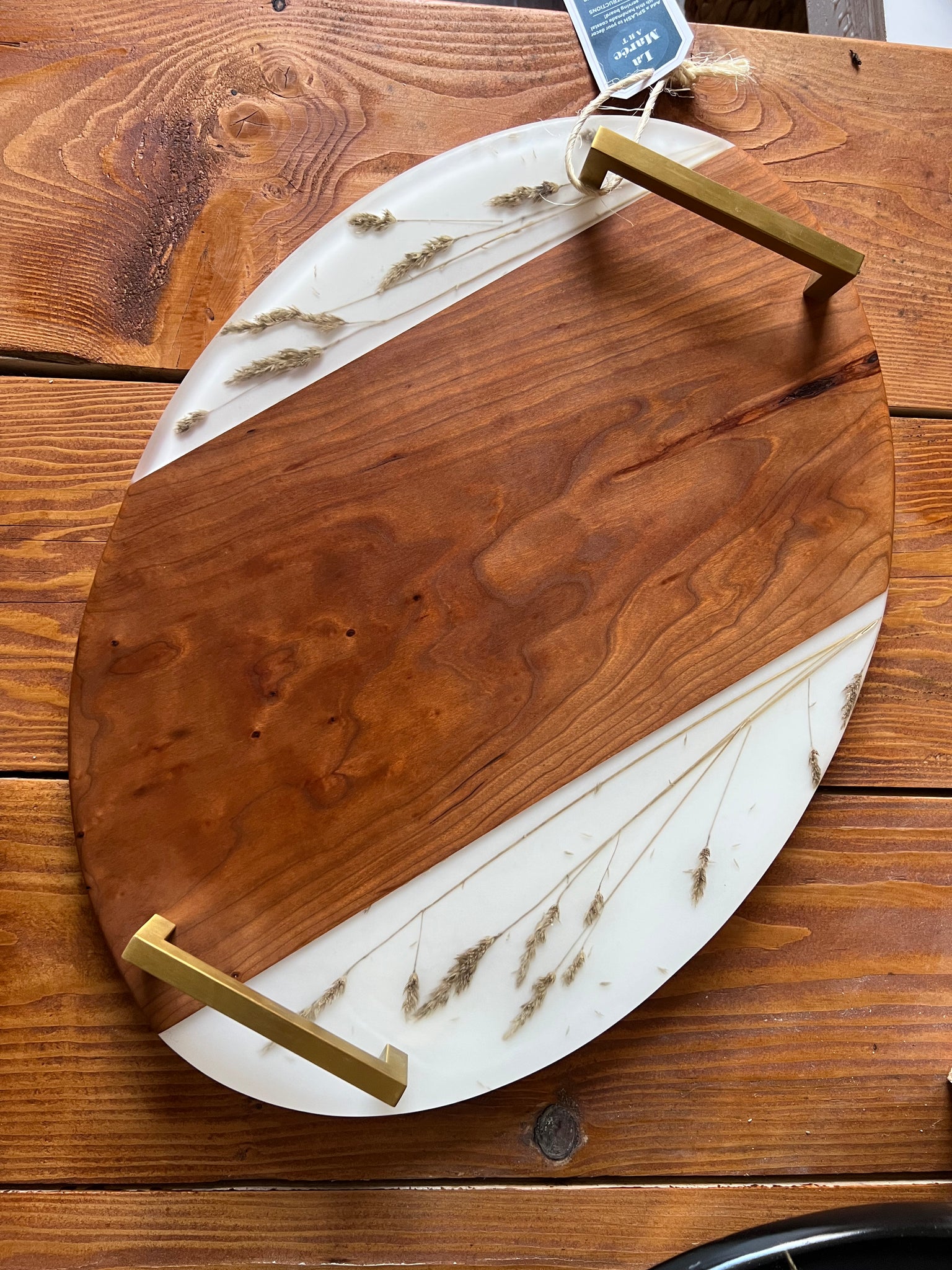 Cherry and Wild Wheat Serving Tray 02