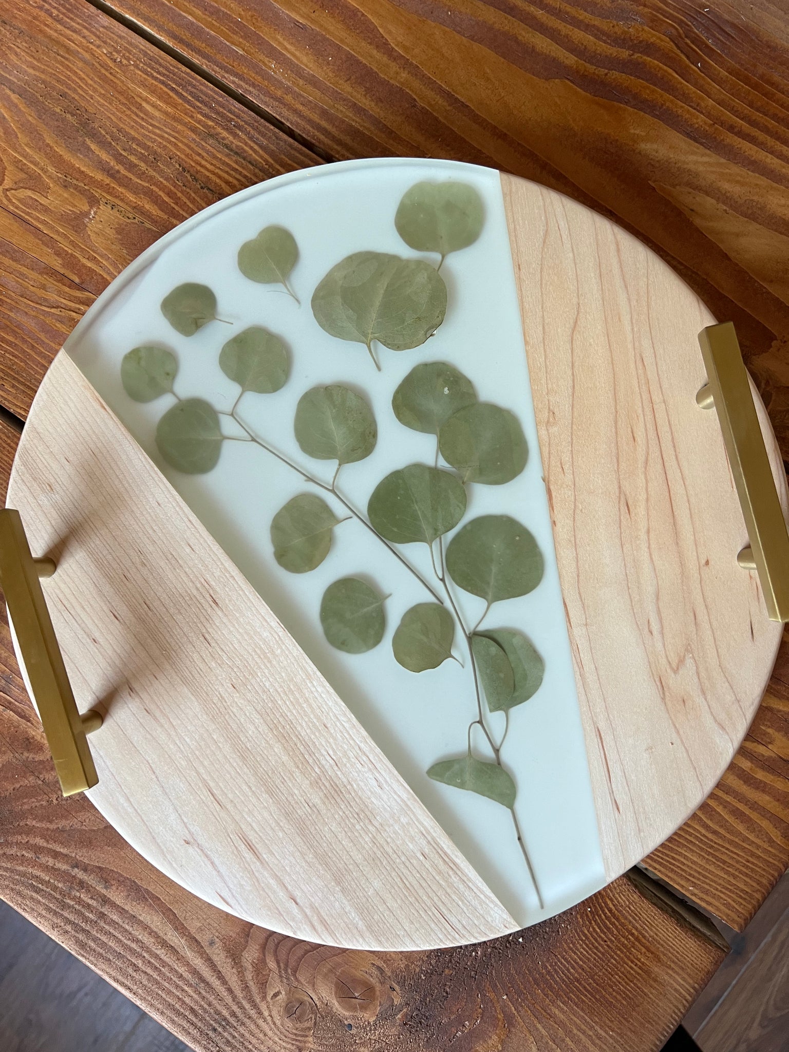 Maple and Eucalyptus Serving Tray